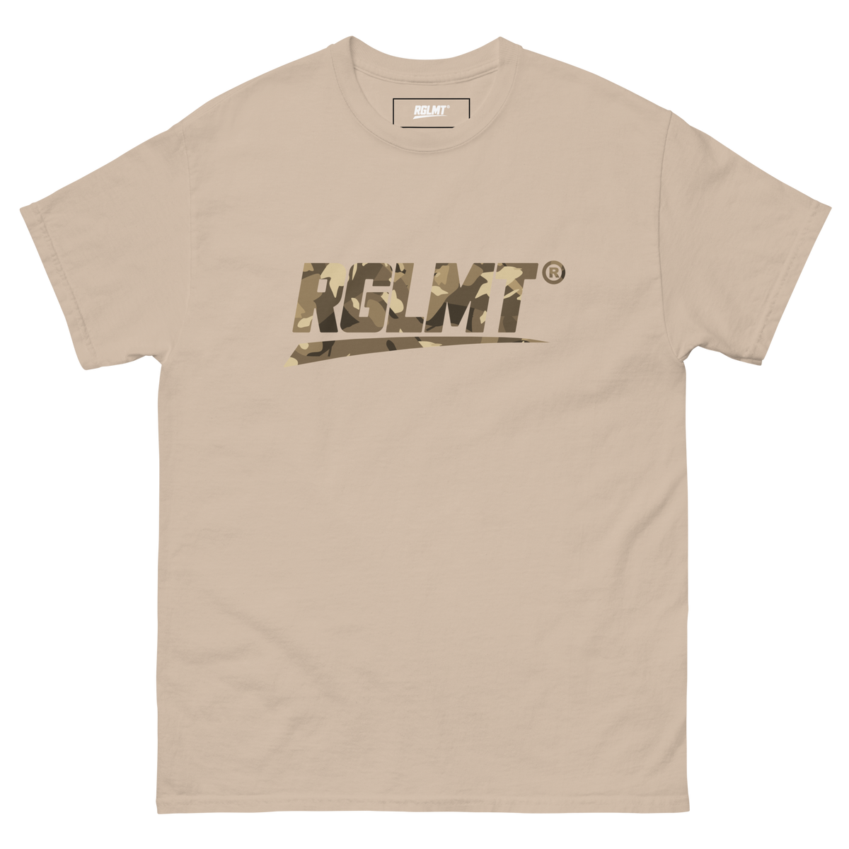 T-shirt Classic sable RGLMT, design Desert – vue avant