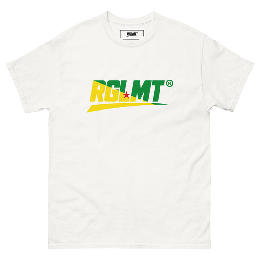 T-shirt Classic blanc RGLMT, design Guyane – vue avant