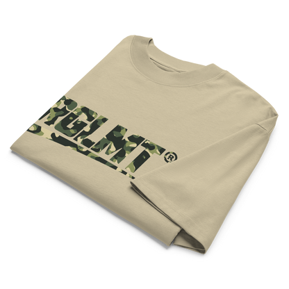 T-shirt oversize col montant pierre RGLMT, design Jungle – vue avant